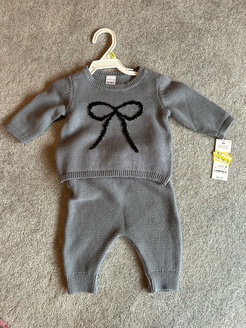 Carter's Baby Girl 2-piece Knit Crewneck Sweater set NWT